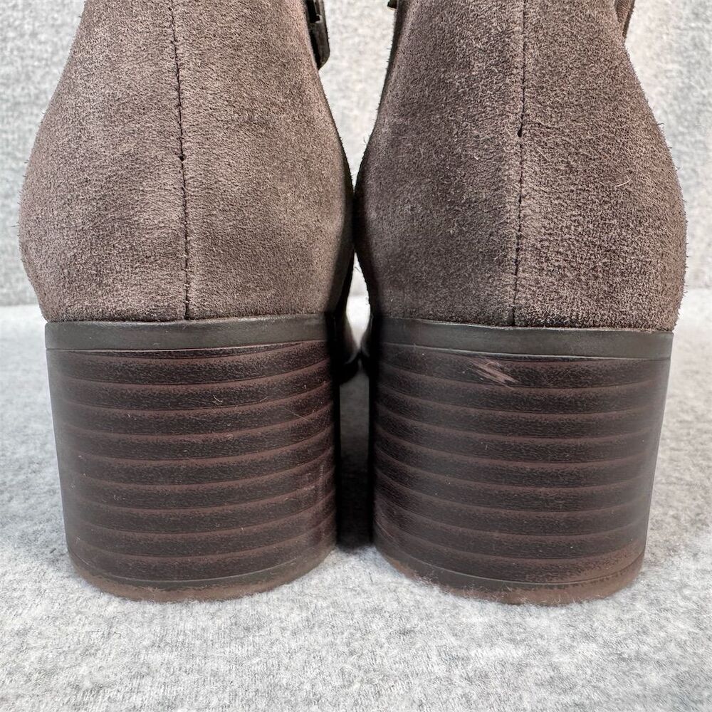 Naturalizer Drewe Women's Taupe Buckle Booties Size 10M Brown Leather - Picture 2 of 13
